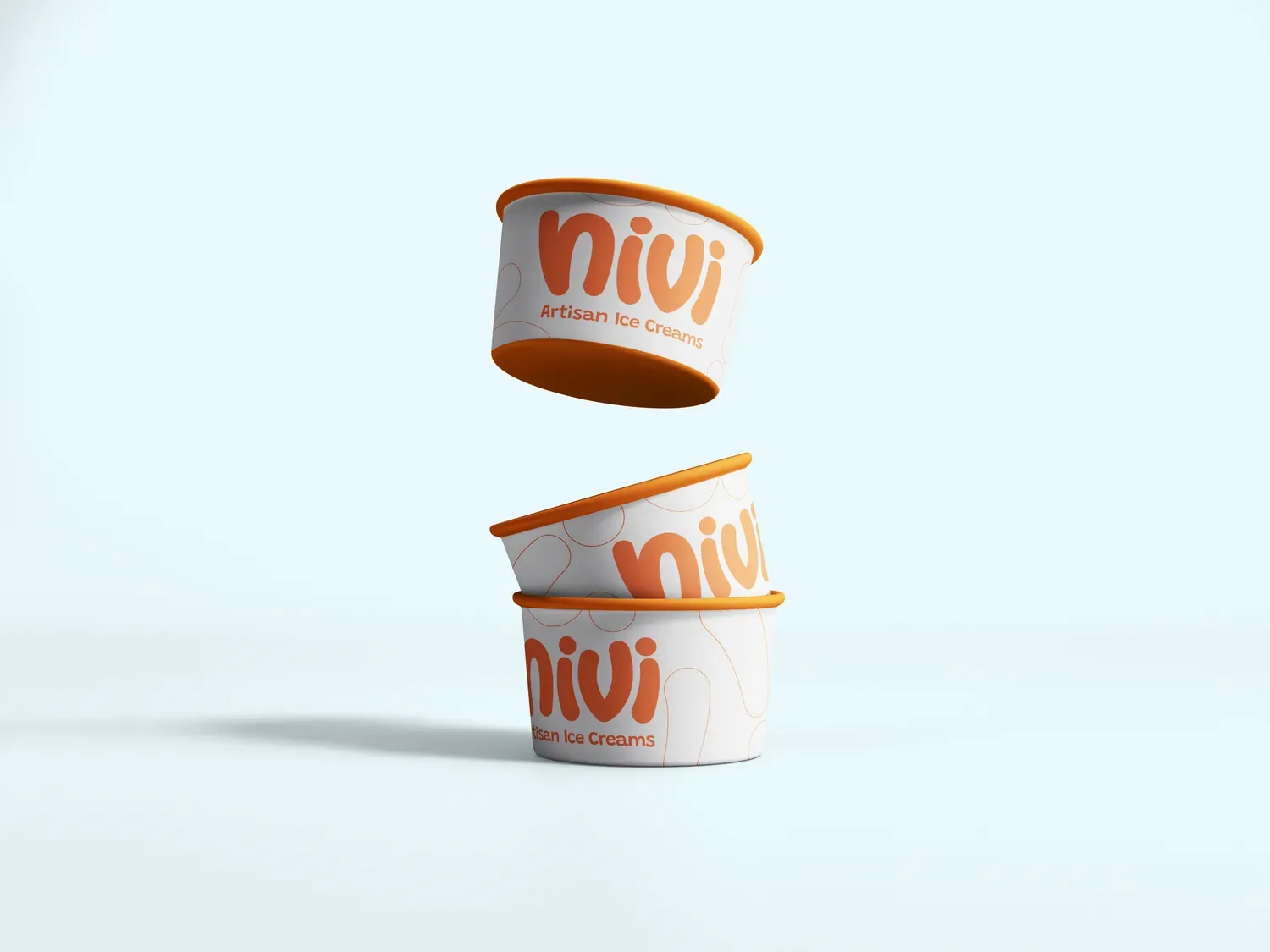 nivi artisan ice cream cups